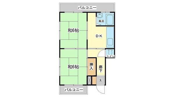 京口セントラルハイツの物件間取画像